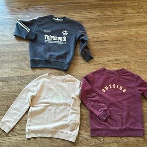 bundle of three sweatshirt size 7